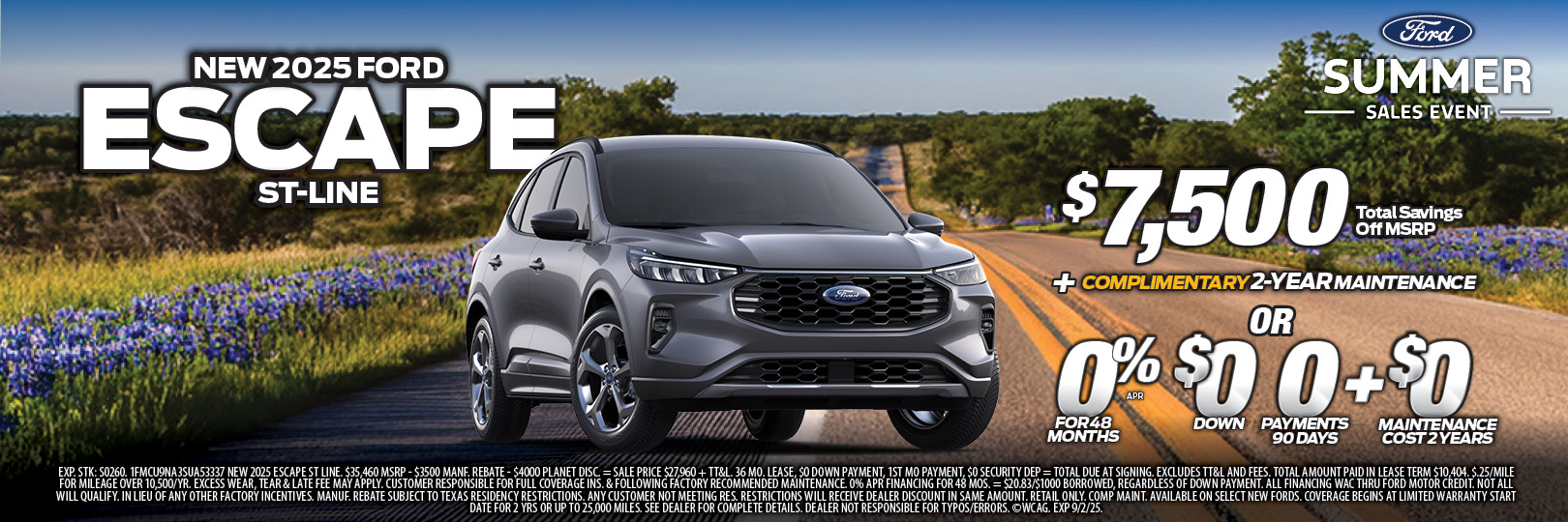 Ford Escape Special Savings